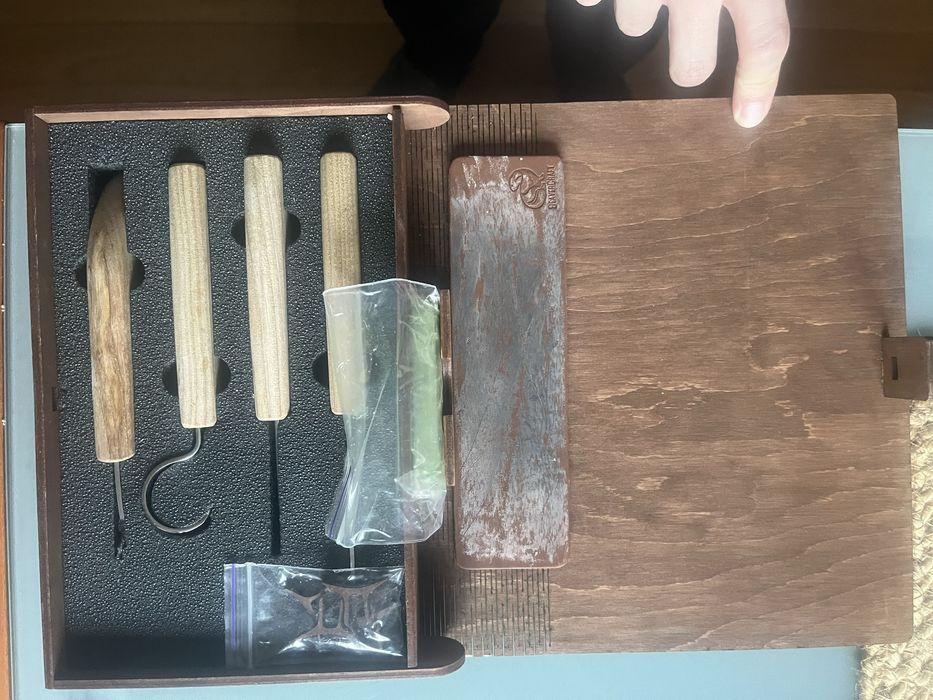 Conjunto de Entalhe em Madeira Beavercraft