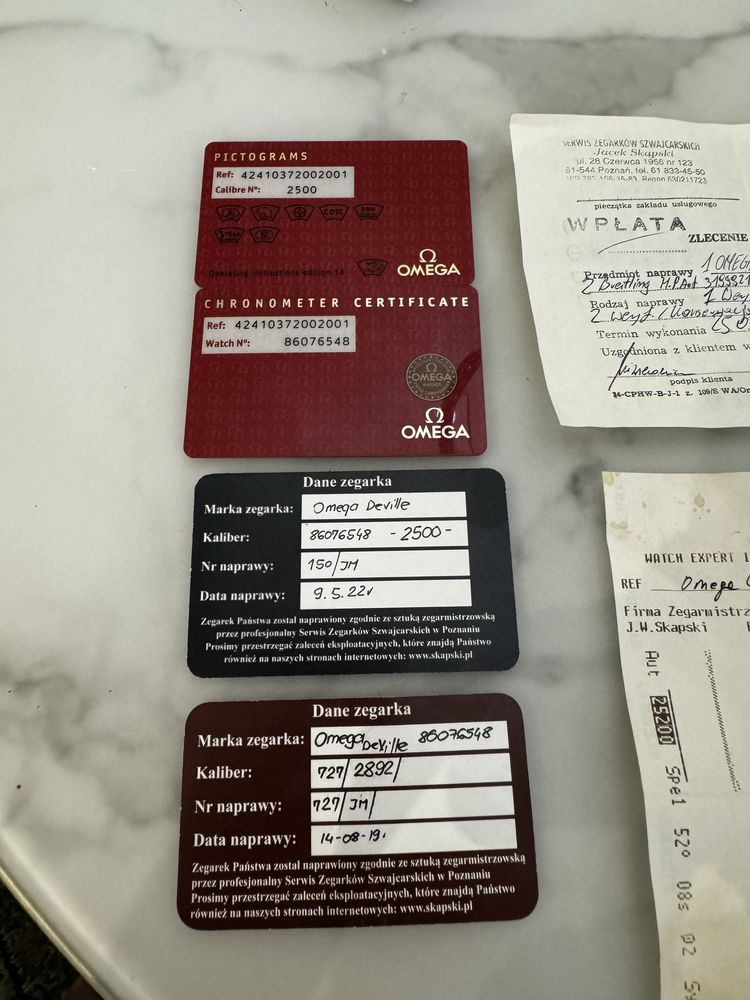Oryginalny Omega De Ville Prestige męski