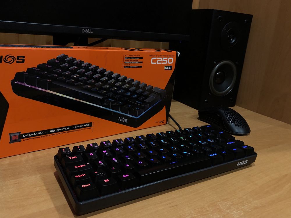 Механическая клавиатура NOS C250 RGB red switch 60%