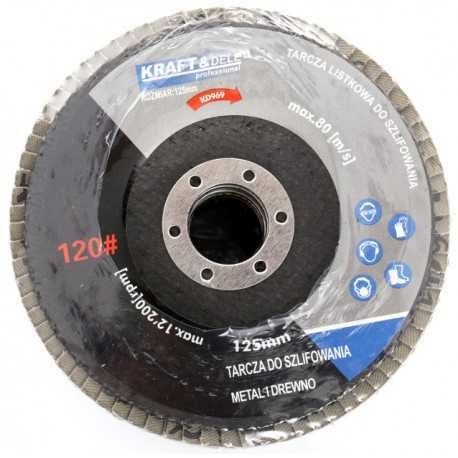 Komplet tarcz listkowych 10szt. 125mm P120 KD969