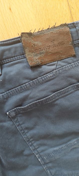 Calças Sarja Azul Navy Homem Suits Inc