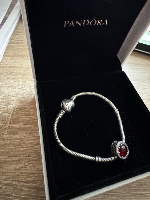 Браслет Пандора серце оригінал плюс шарм