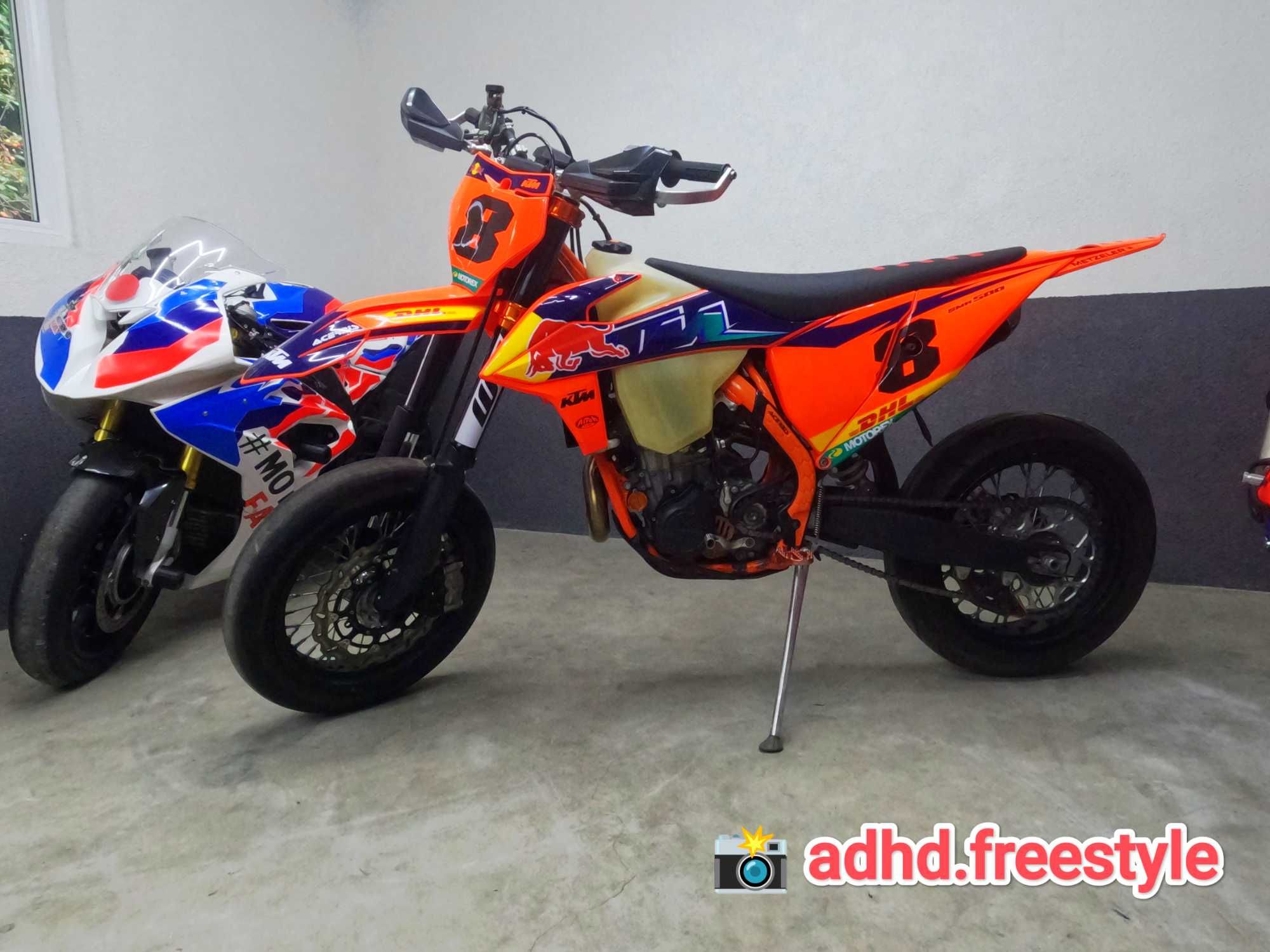 KTM exc 500 six days supermoto 450 enduro stunt tor zamiana 350