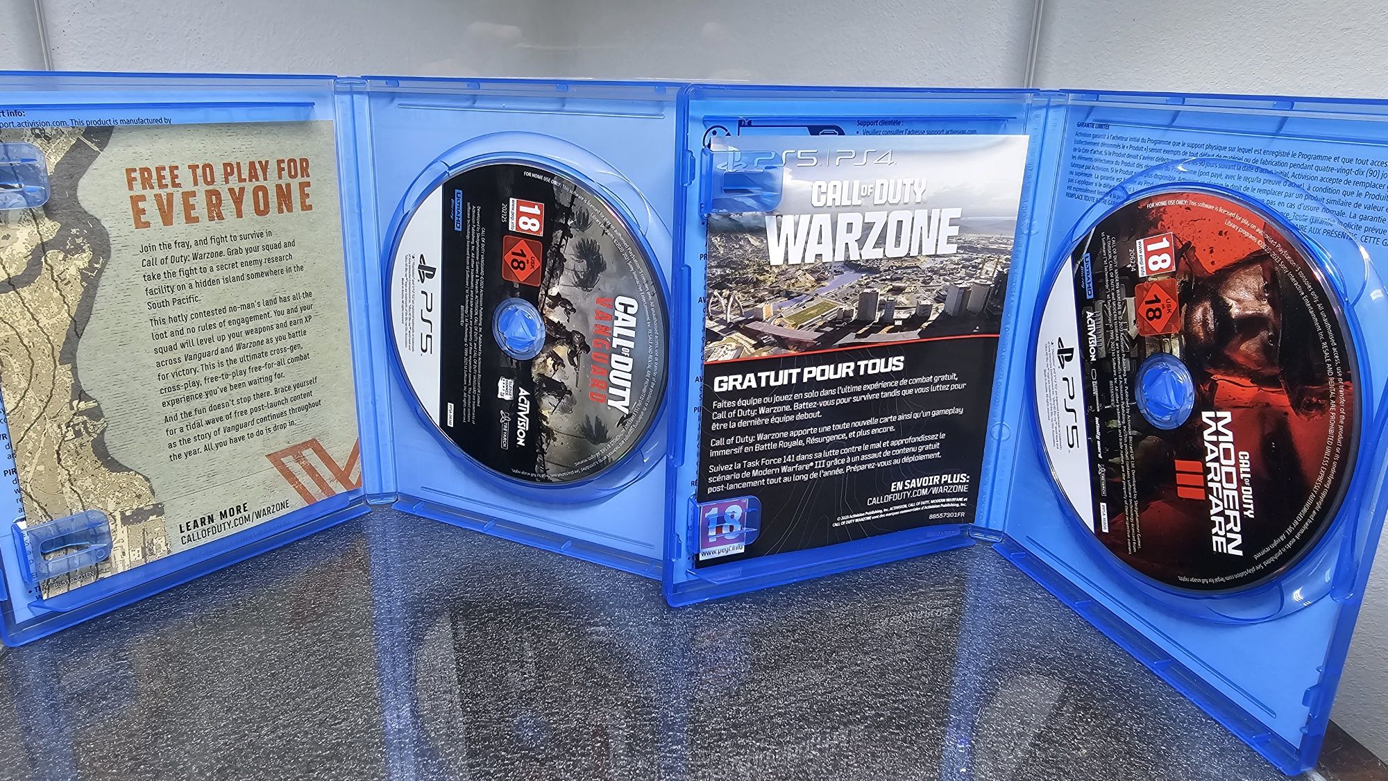 Conjunto 2X jogos Call of Duty COD Vanguard Modern Warfare III PS5 MW3