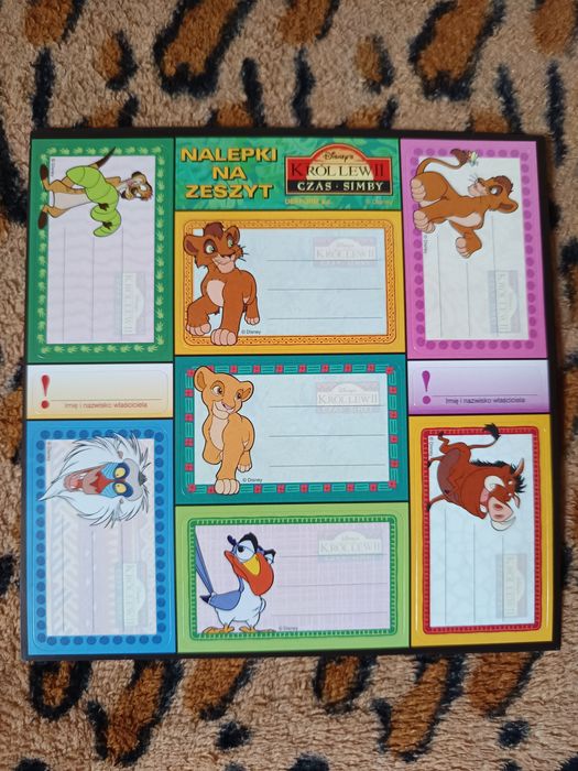 Naklejki lata 90 te król lew