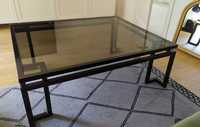 Olivson Vinci stolik kawowy duży 100x120x45 cm stalowy czarny