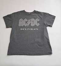 Мужская серая футболка ACDC мерч рок металл