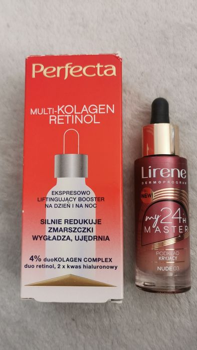 Podkład Lirene + serum kolagen retinol
