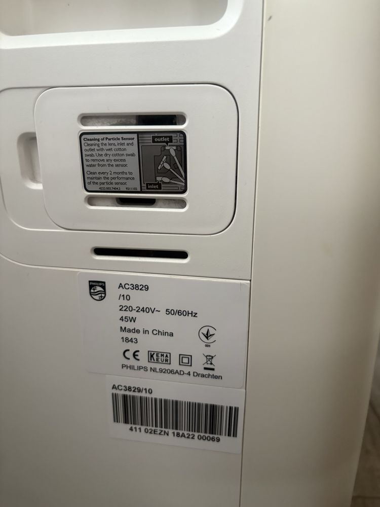 Oczyszczacz i nawilżacz powietrza 2w1 Philips AC3829 /10