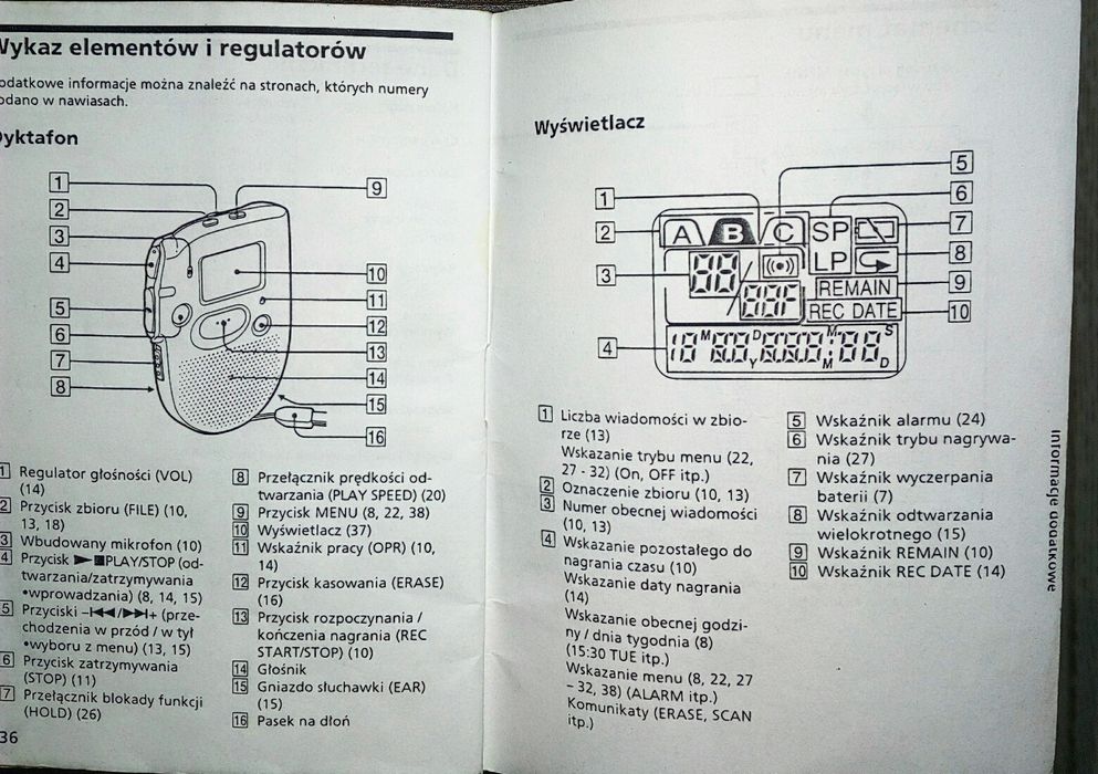 Dyktafon Sony sprawne