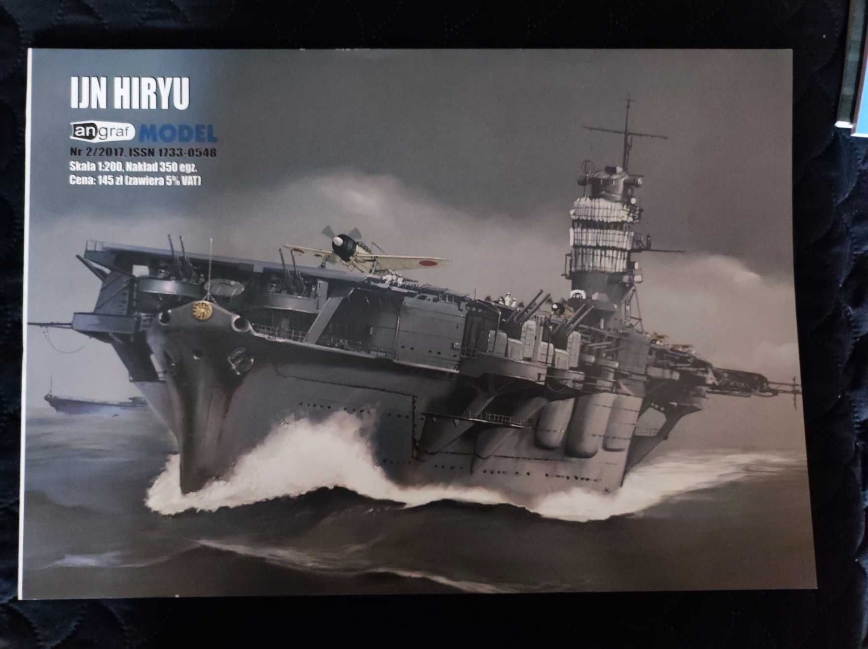 Lotniskowiec IJN Hiryu, model kartonowy 1:200, Angraf