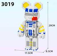 Magic Blocks ведмедик 3Д Конструктор 3019-1 Bearbrick Медведь 3D мишка