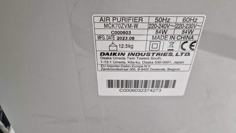 Oczyszczacz & nawilżacz powietrza Daikin MCK70ZW