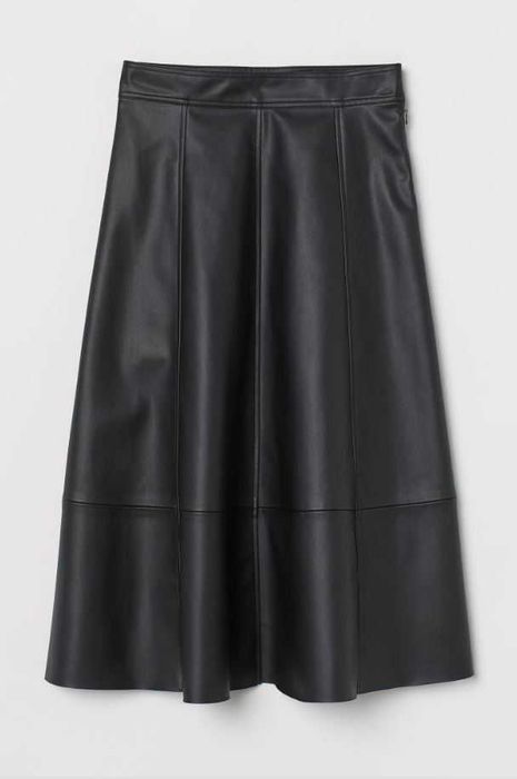 Юбка імітація шкіри H&M A-line 40