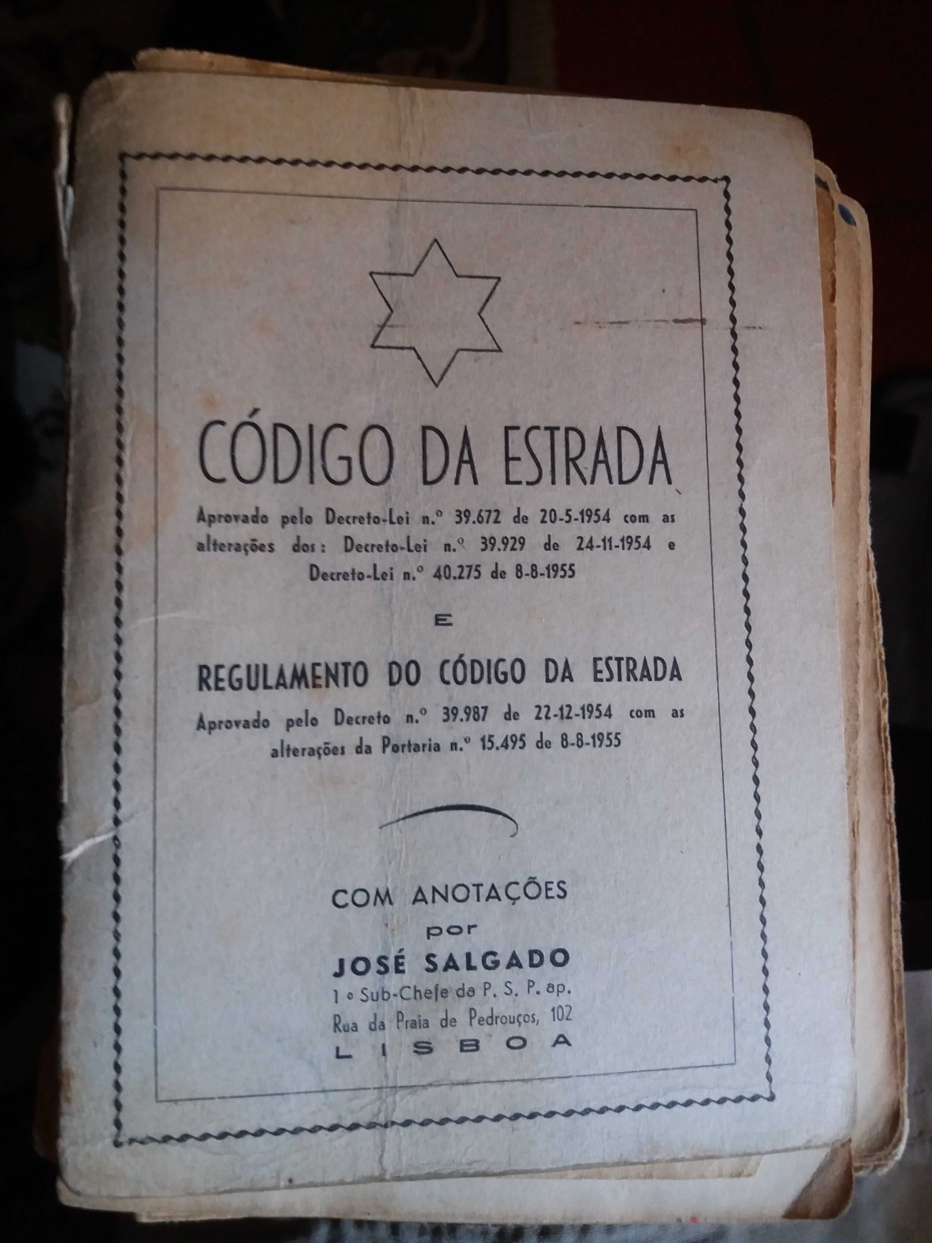 livro antigo   Código da Estrada