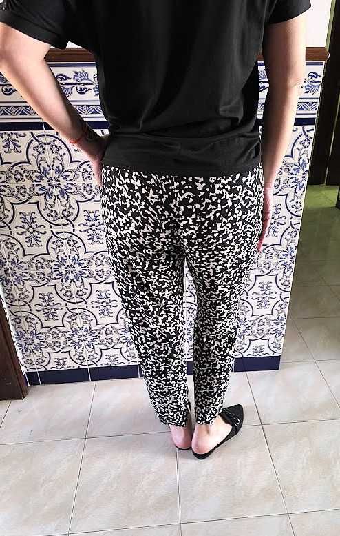 Calças mod. carrot, confortáveis e com um look jovem - Tam. L  Lefties