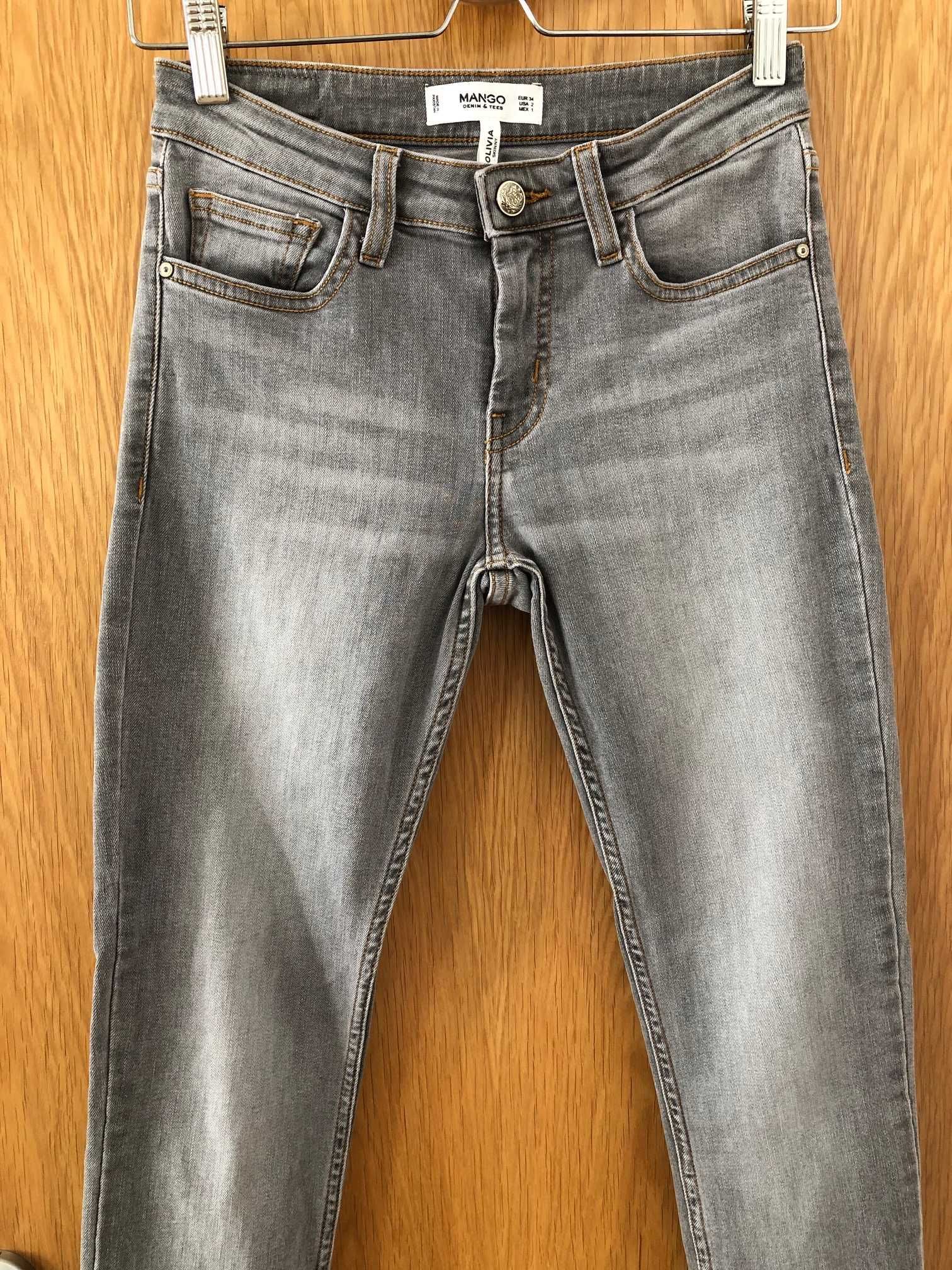 Jeans cinza da Mango (novos) - tamanho 34