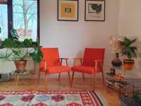 Fotel, pomarańczowy, Niemcy, lata 60, vintage / retro / PRL