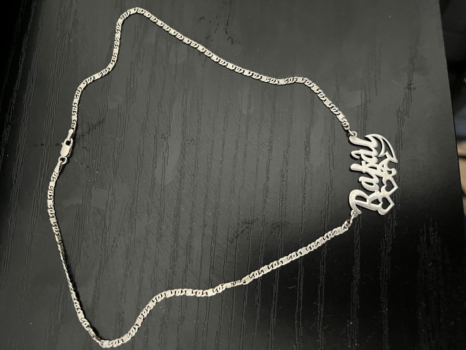 Srebrny łancuszek z imieniem Rafał