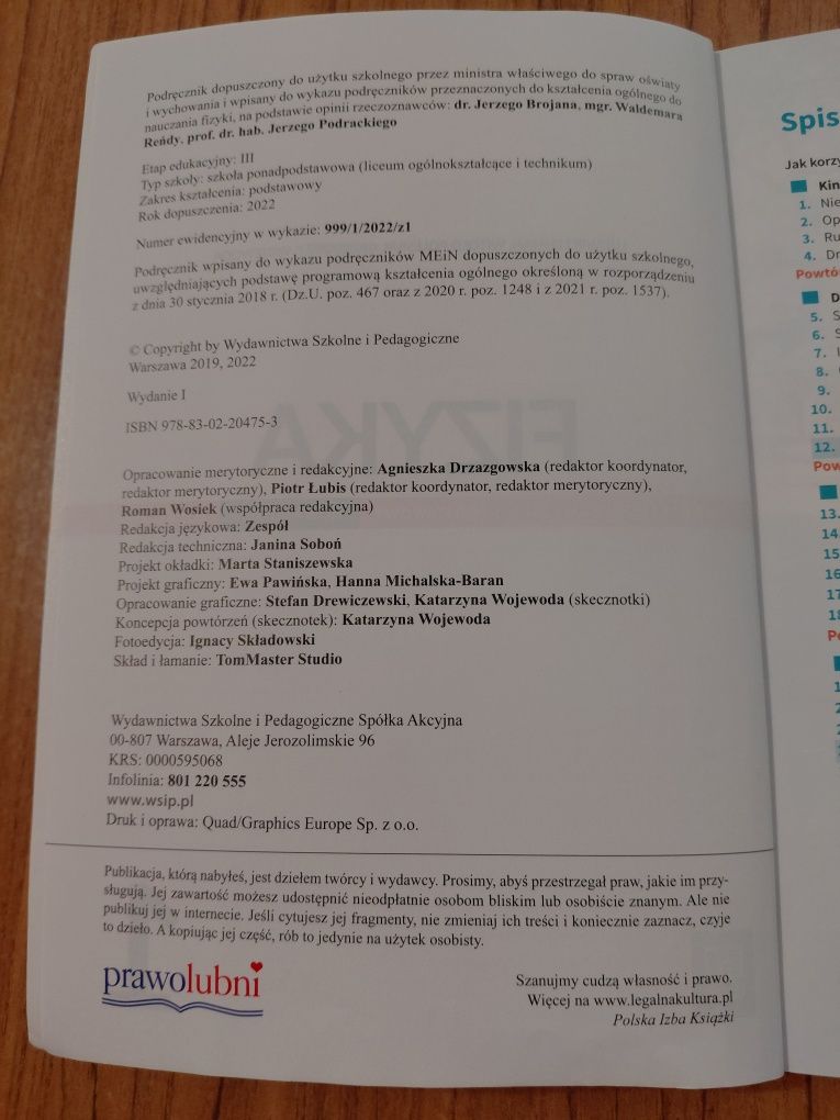 Fizyka podręcznik Liceum i Technikum