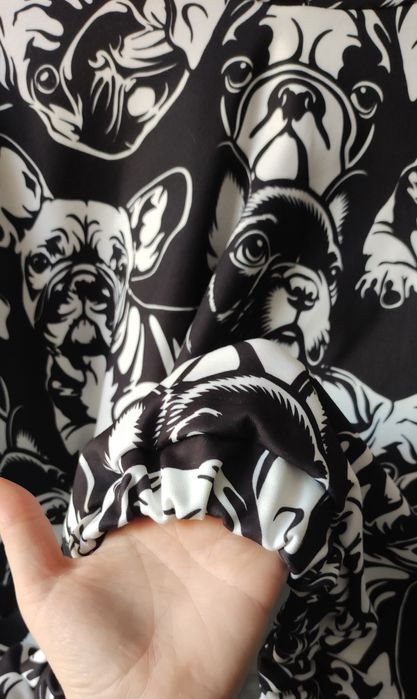 Włoska bluza z kapturem - buldog francuski - 2XL- 4XL ( Patrz wymiary