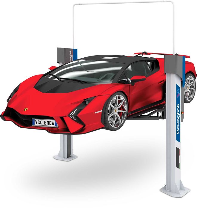 NOWY podnośnik 2-kolumnowy ŚRUBOWY RAVAGLIOLI KPX35LLE pod NISKIE auta