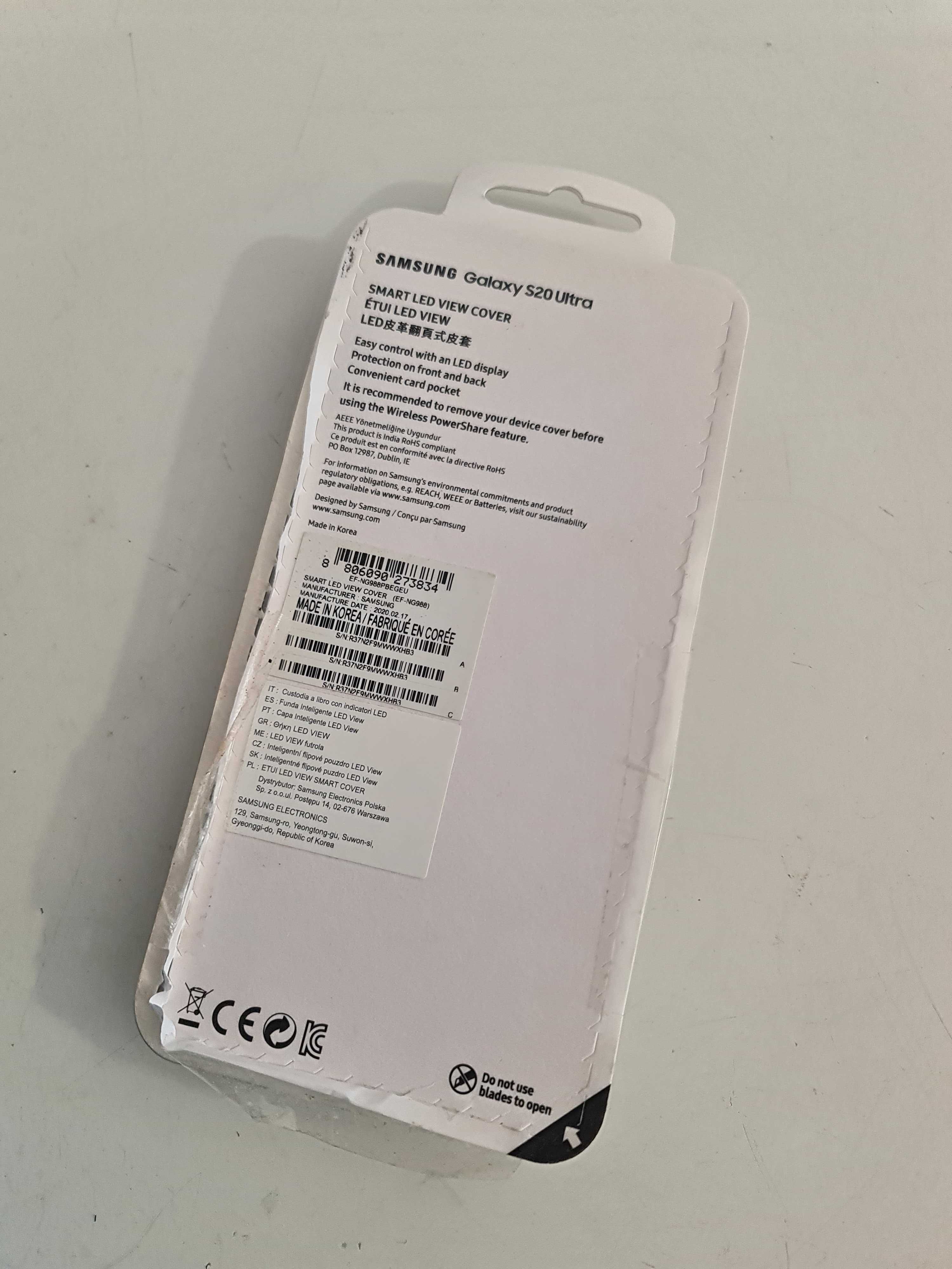 Capa Smart LED Samsung Galaxy S20 Ultra Case Cover