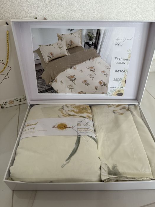 Постіль сатин , розмір євро