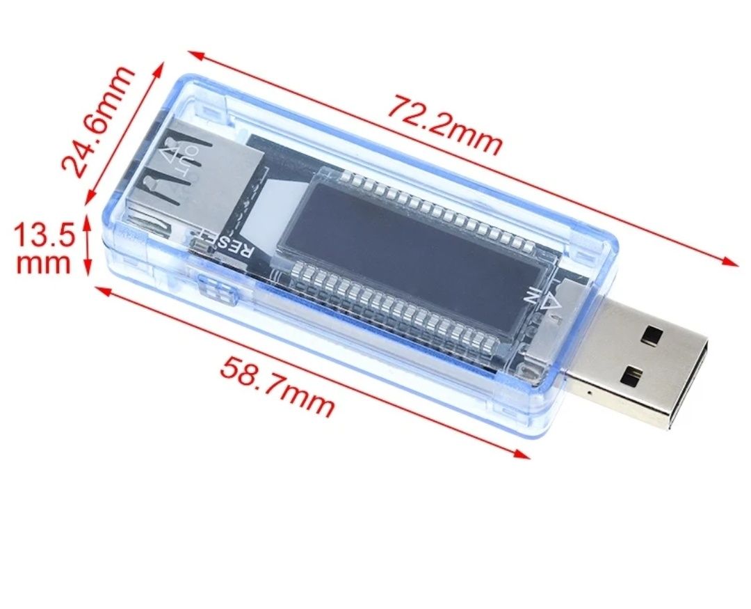 USB тестер напруги, струму, ємності KEWEISI KWS-v20