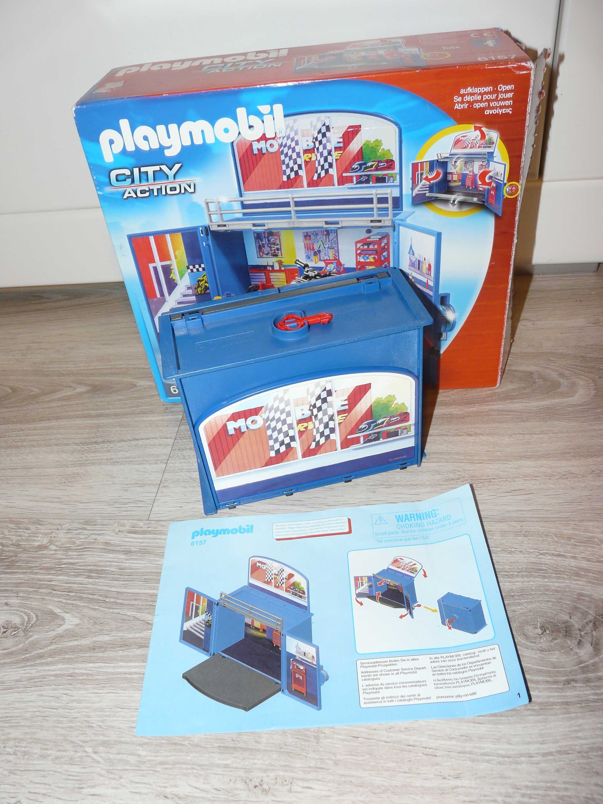 Playmobil box przenośny warsztat dla motorów rzadkość