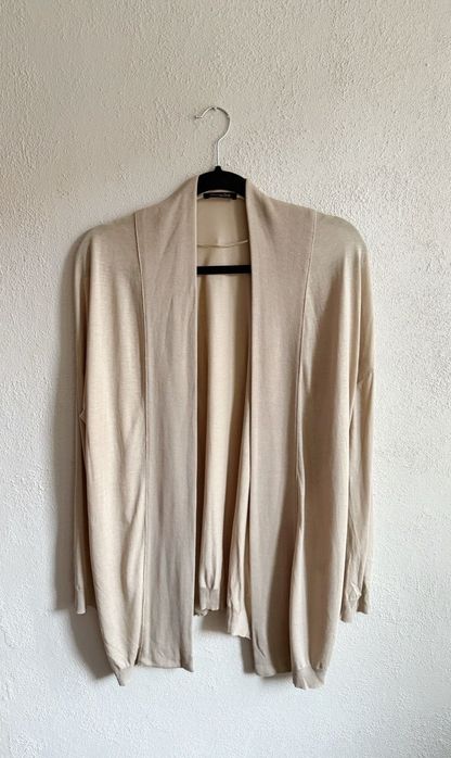 Massimo Dutti Beżowy Kardigan Sweter