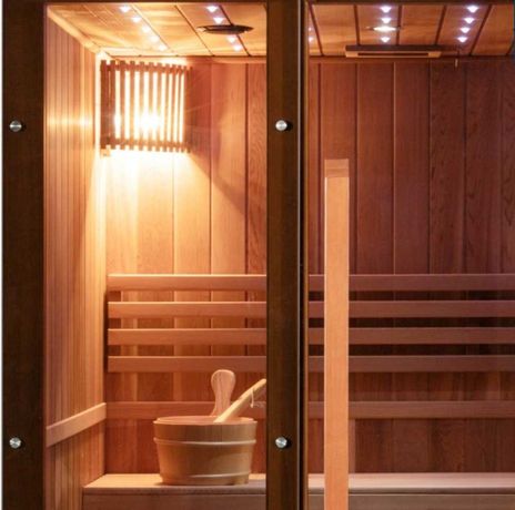 Sauna tradycyjna CEDAR CLASS 4 osobowa + piecyk SAWO 6000W - SNÖ