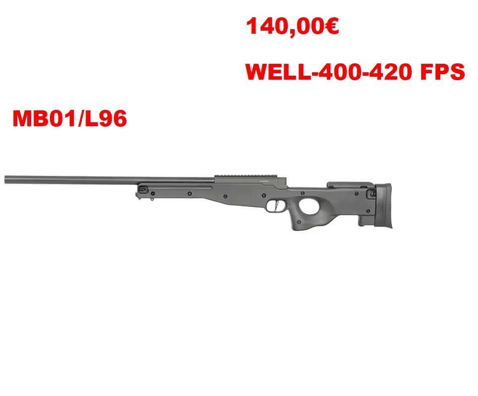 Carabina airsoft SNIPER de Mola Steyr SSG 69 P2 selada-MB01/L96 WELL