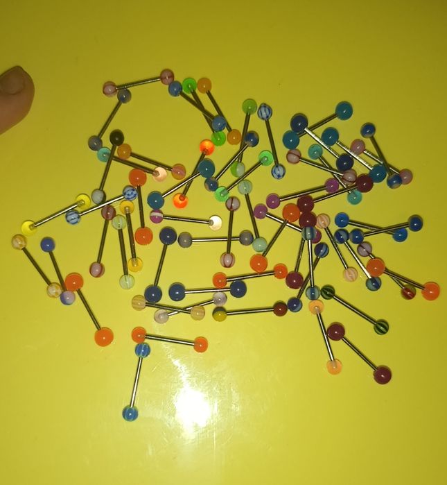 Штанга/Пирсинг,пуп,губа,язык,хрящ,нос,бровь(лабрет,штанга,банан,смайл