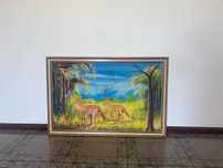 Quadro retrato de floresta