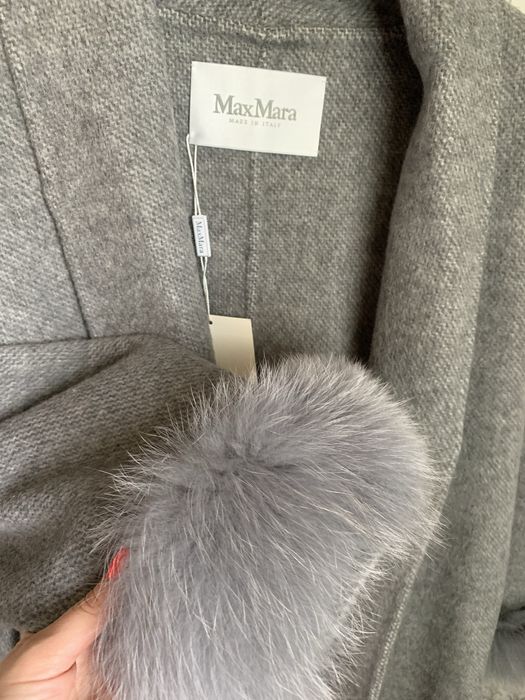 Длинное шерстяное пальто max mara кашемировое