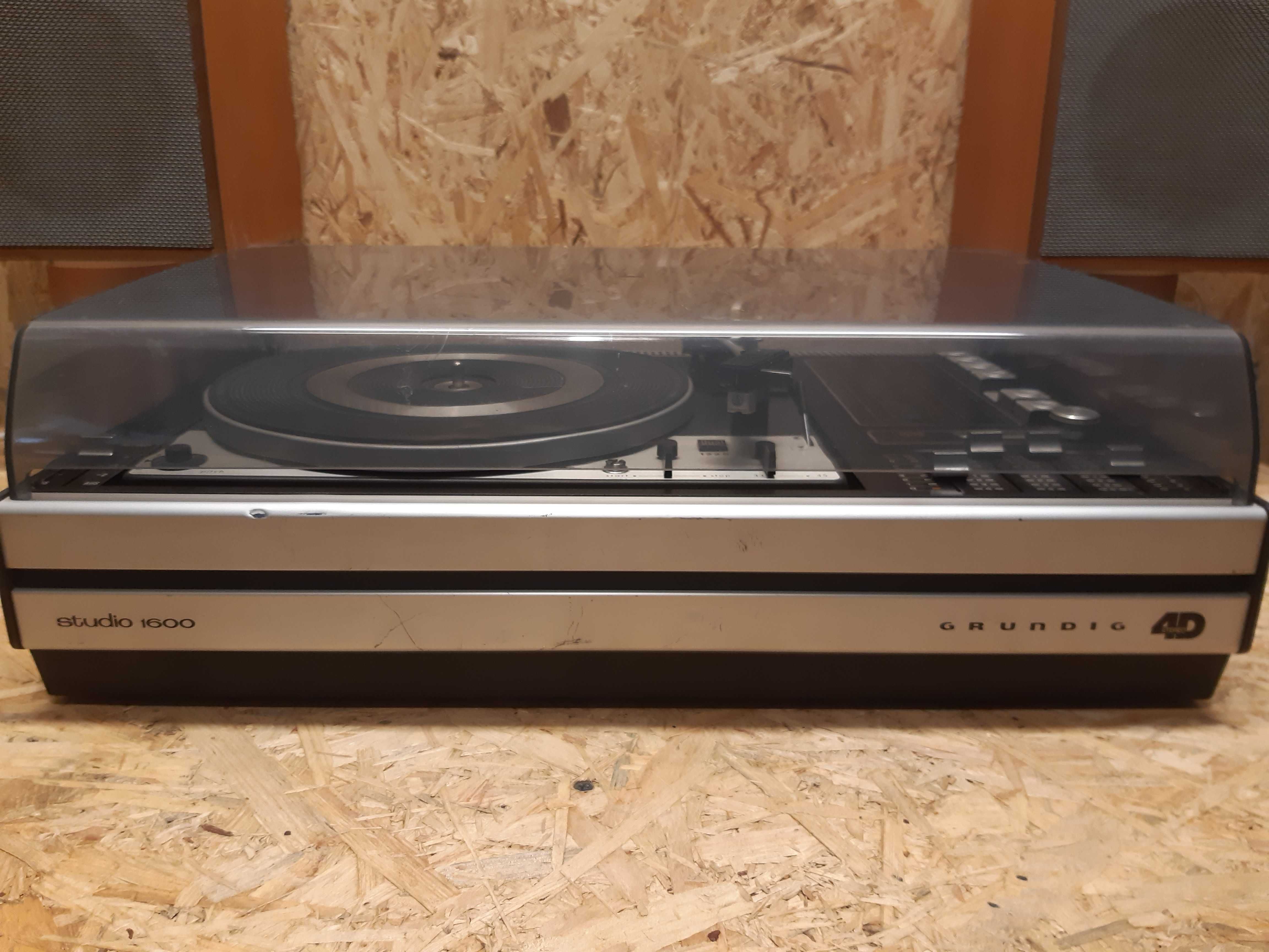 Gramofon Grundig Dual  Studio 1600 hifi  z kolumnami (filmik pokazowy)