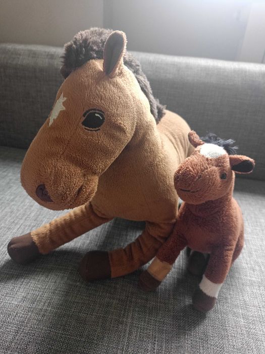 Konie klacz/koń źrebak maskotka pluszak