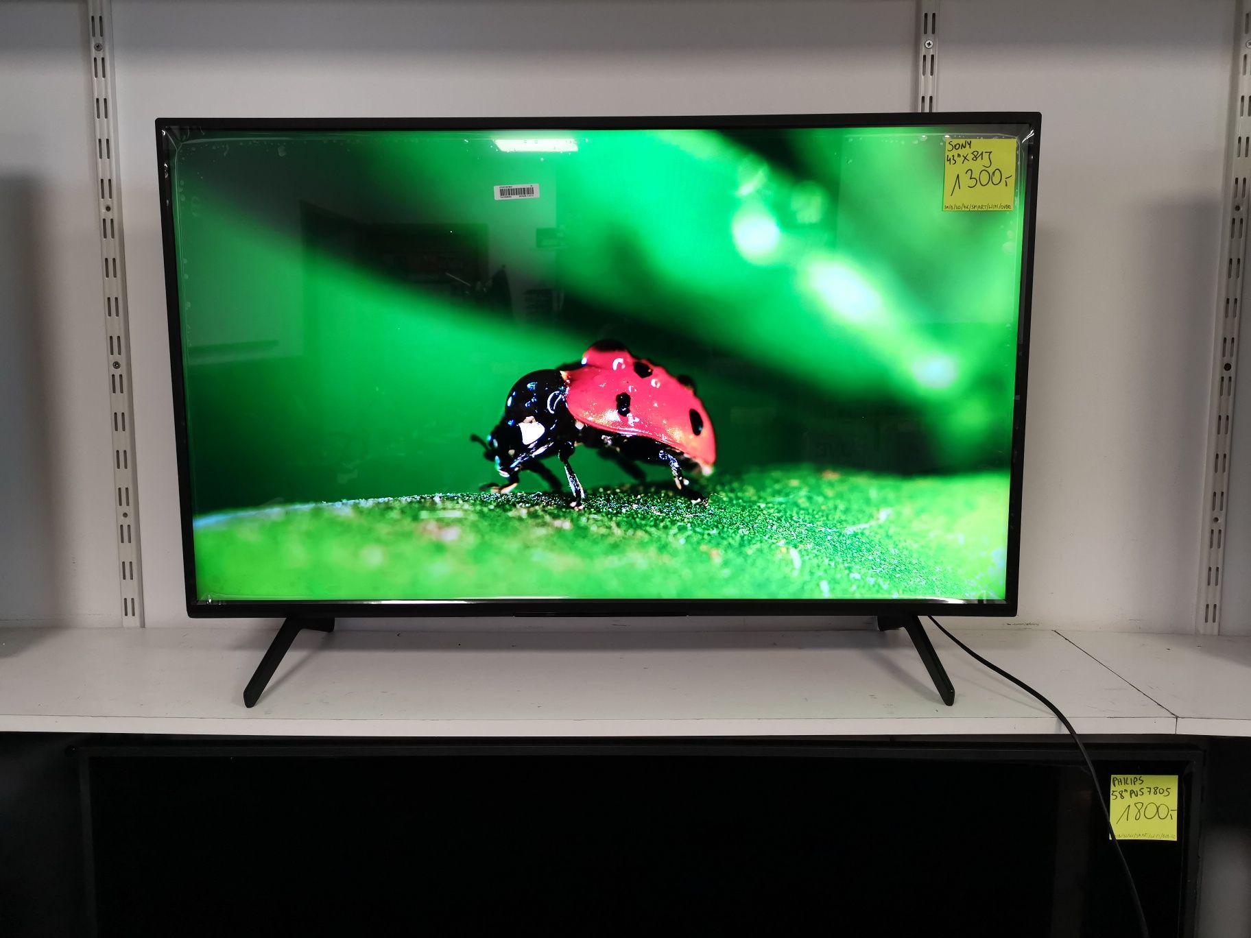 Nowy Sony 43 cale 4K UHD hdr Smart WiFi DVB-T2 43X81J gw12m