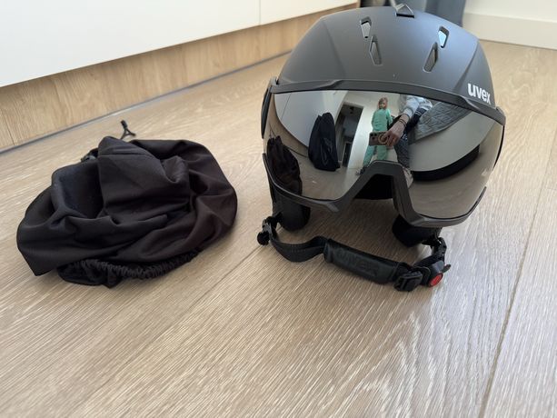 Kask narciarski Uvex Instinct Visor 56-58 czarny, gwarancja