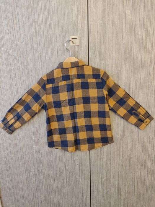 Camisa xadrez menino Zara