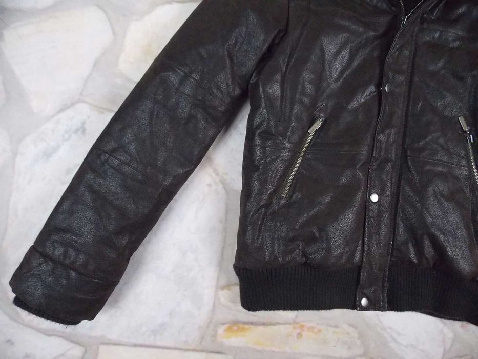 LEGEND SCANDINAVIA  skórzana kurtka bomber ocieplana lxl