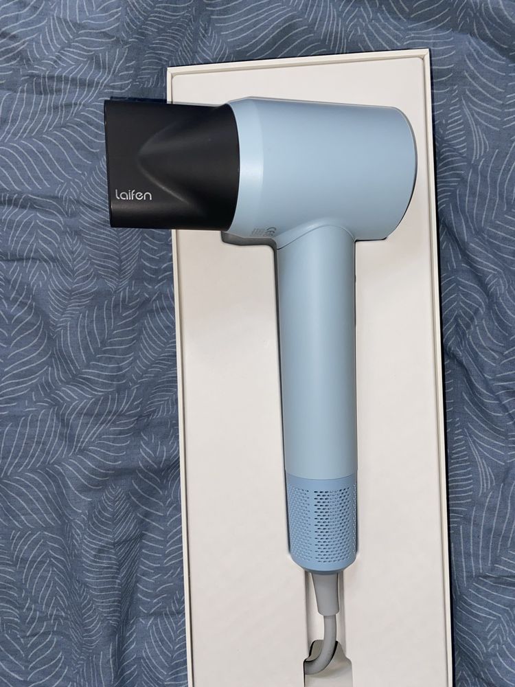 Фен для волосся Laifen Swift SE з іонізацією, Blue + насадка