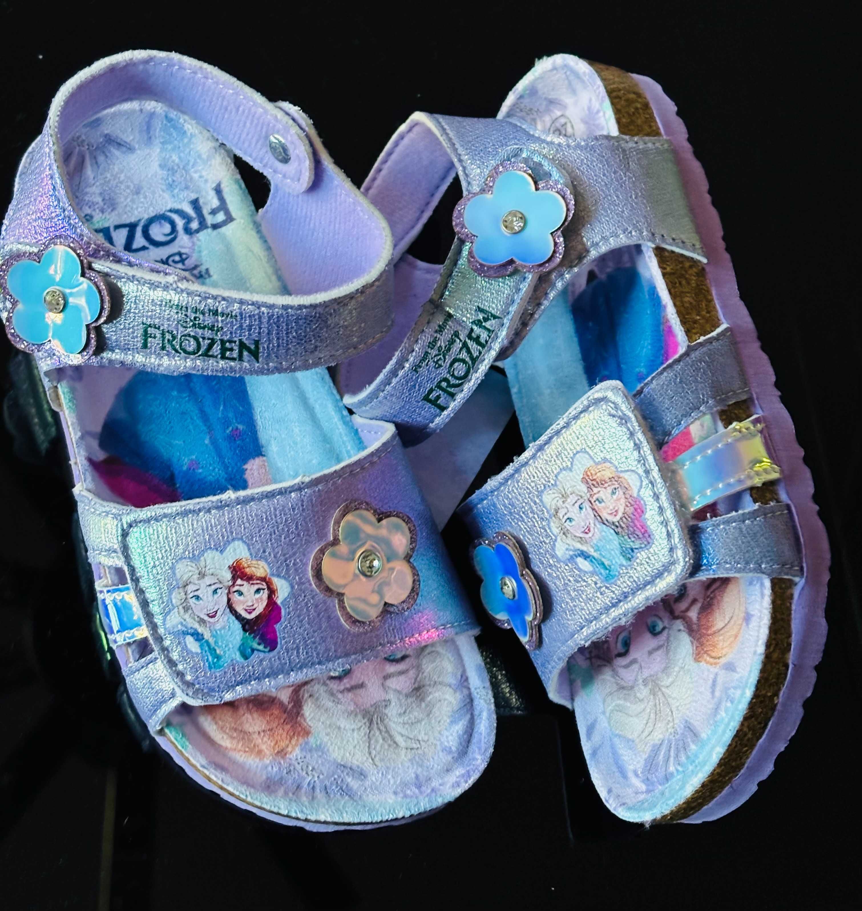 sandały Elza Elsa, Frozen, Kraina Lodu HOLOGRAFICZNE 27 28 regulacja