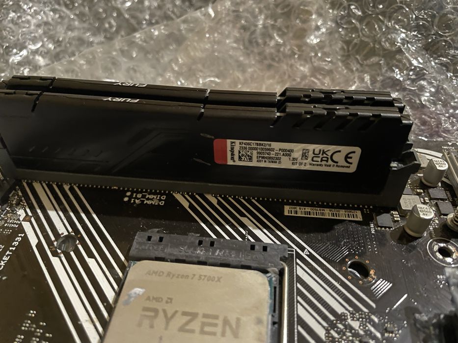 Комплект ryzen 7 5700x 16ram asus-b450m-k-II