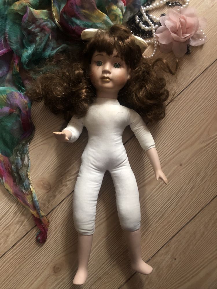 Duża lalka porcelanowa [42cm] kolekcjonerska dziewczynka lala
