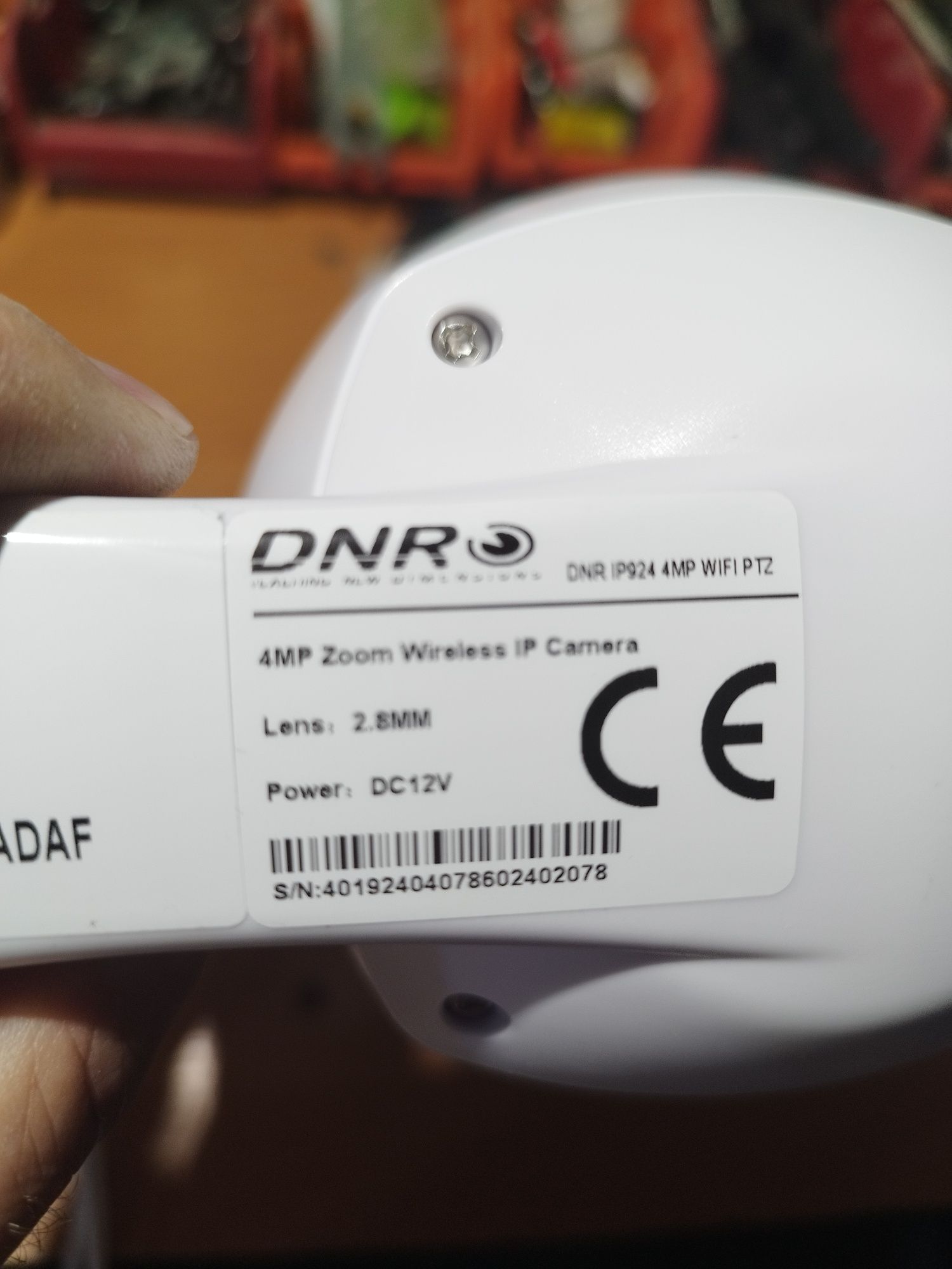 Kamera obrotowa 4Mpx WiFi nowa
DNR IP 924 4MP WIFI P