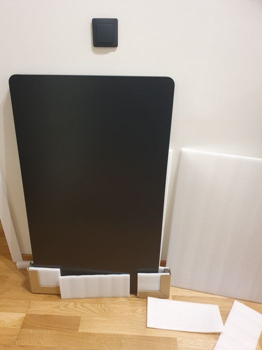 Blat biurko elektryczne FlexiSpot 100x60 czarny  regulowaną wysokością