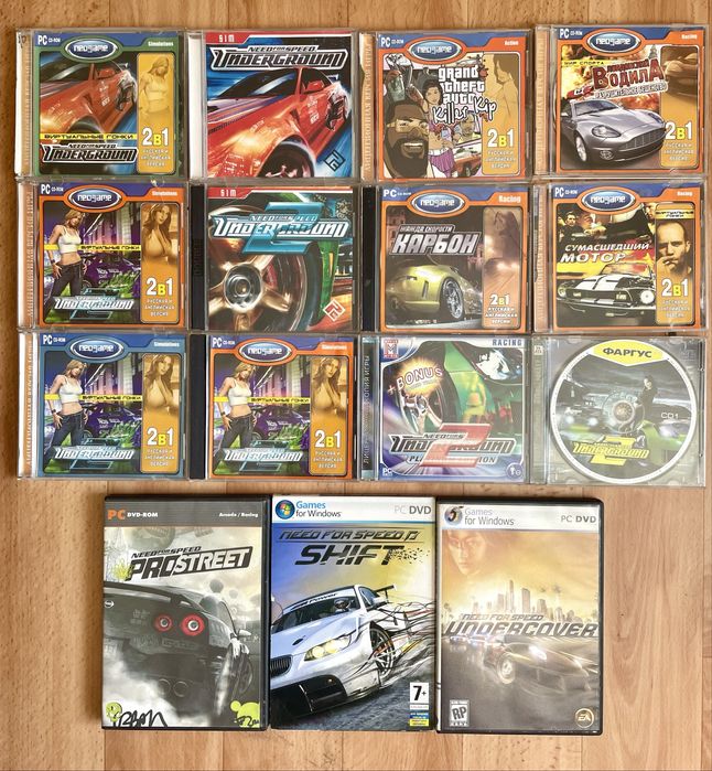 Ігри для PC NFS Underground, Fallout 3, Бумер