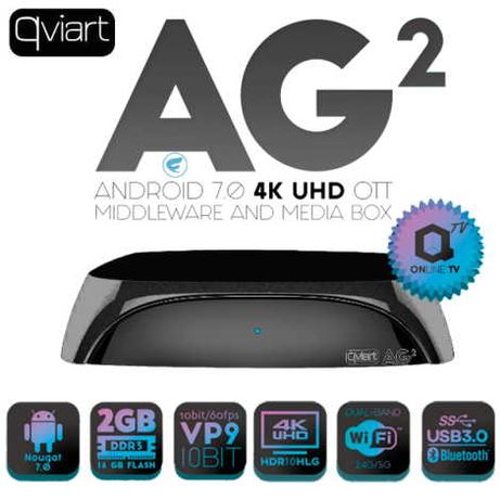 Receptor Qviart AG2 Premium UHD 4K Android 7.0 – (YouTube 4K)